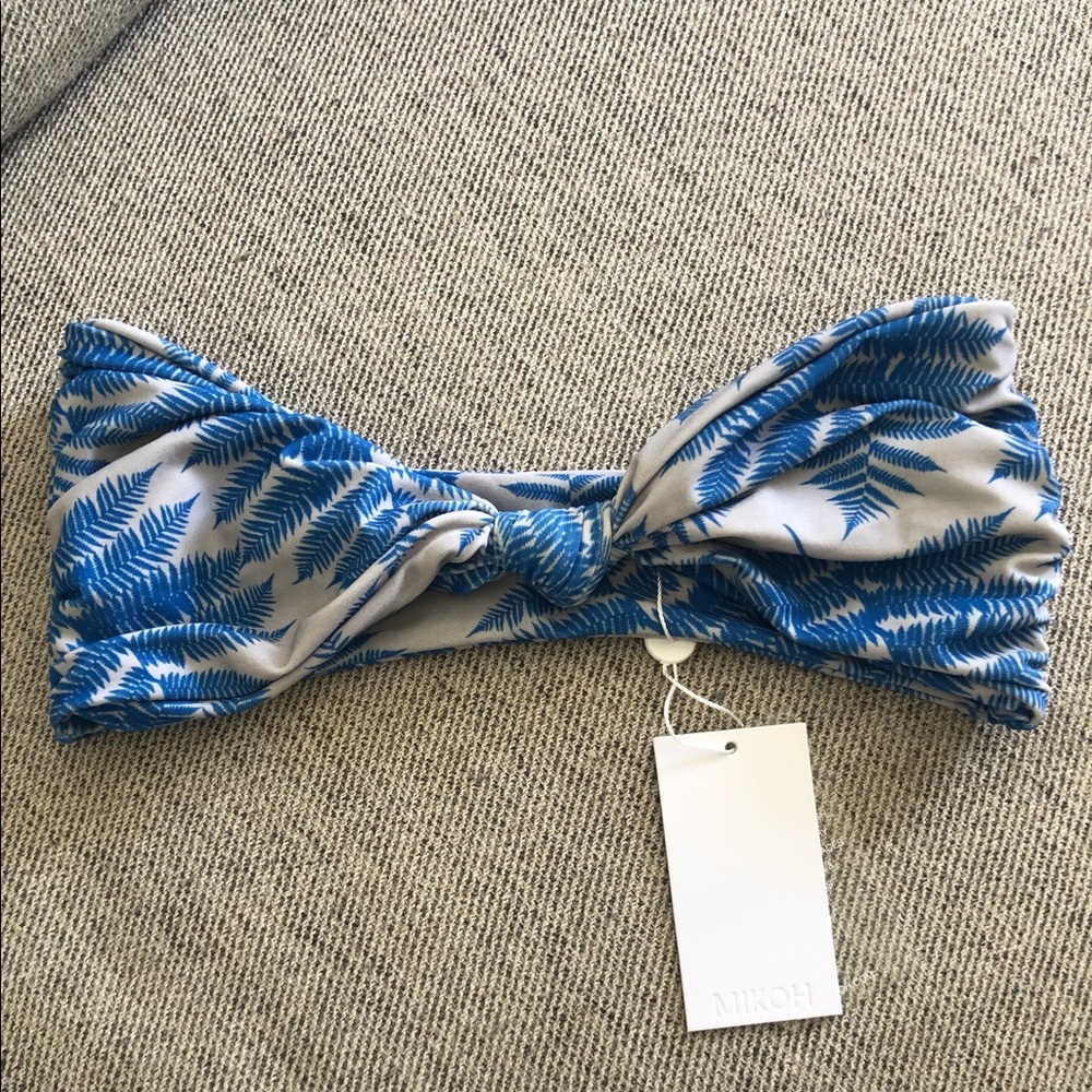 NWT Mikoh M strapless bikini top